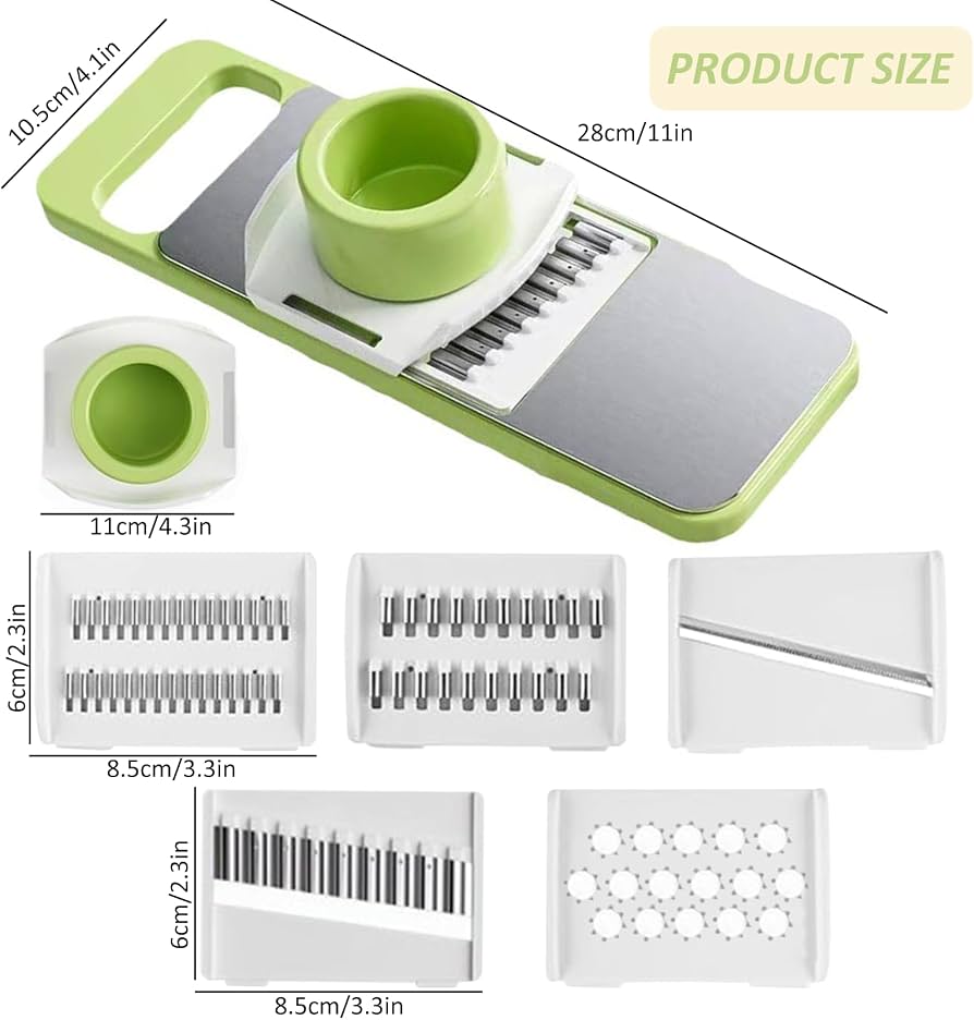 Deal Zone | 5 in 1 Vegetable Green Slicer – Multifunctional Kitchen Slicer & Grater
