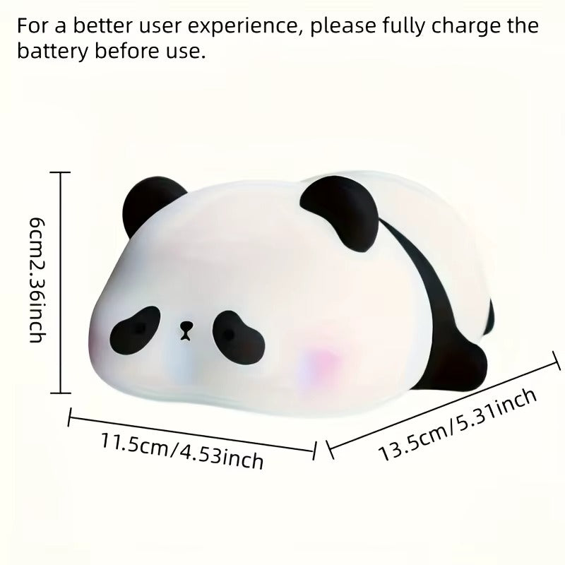 Deal Zone | Cute Silicone Squeezy Panda Lamp – RGB Rechargeable LED Night Light