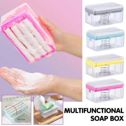 Deal Zone | 2 in 1 Premium Soap Dispenser with Sawtooth Roller – Liquid Soap Pump & Sponge Holder