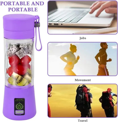 Deal Zone | Rechargeable Six Blade Portable Juicer Blender – USB Electric Smoothie Maker