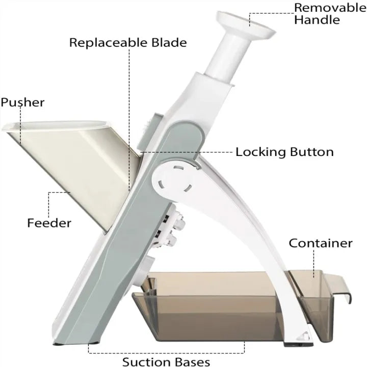 Deal Zone | Adjustable Mandoline Slicer – Premium Vegetable & Fruit Cutter (Box Packing)