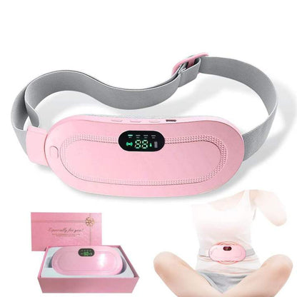 Deal Zone | Cramp Massager Belt with Heat & Vibration – Rechargeable Heating Massage Belt