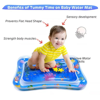Deal Zone | Kids Water Play Mat – Inflatable Tummy Time Activity Play Mat (Random Design)