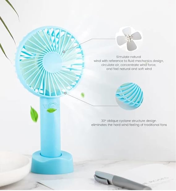 Deal Zone | 100 Speed Digital Display Rechargeable Portable Fan – LED Display Mini Cooling Fan