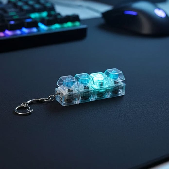 Deal Zone | Stress Relief Keyboard Clicker Sounds Keychain – Mini Mechanical Fidget Clicker ⌨️