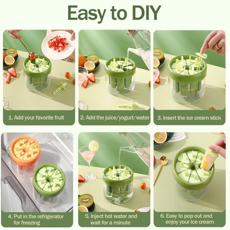 Deal Zone | Big Size Ice Cream Maker – Manual Homemade Ice Cream & Frozen Dessert Maker