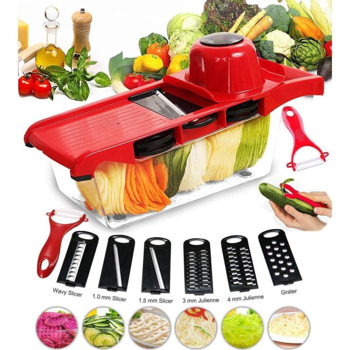 Deal zone : 10 in 1 Vegetable Cutter – Multifunction Manual Food Chopper & Slicer