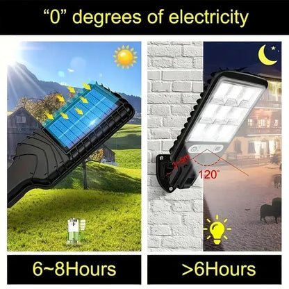 Deal Zone | Solar-Powered Outdoor LED Street Light – Waterproof Heat Resistant with Remote Control