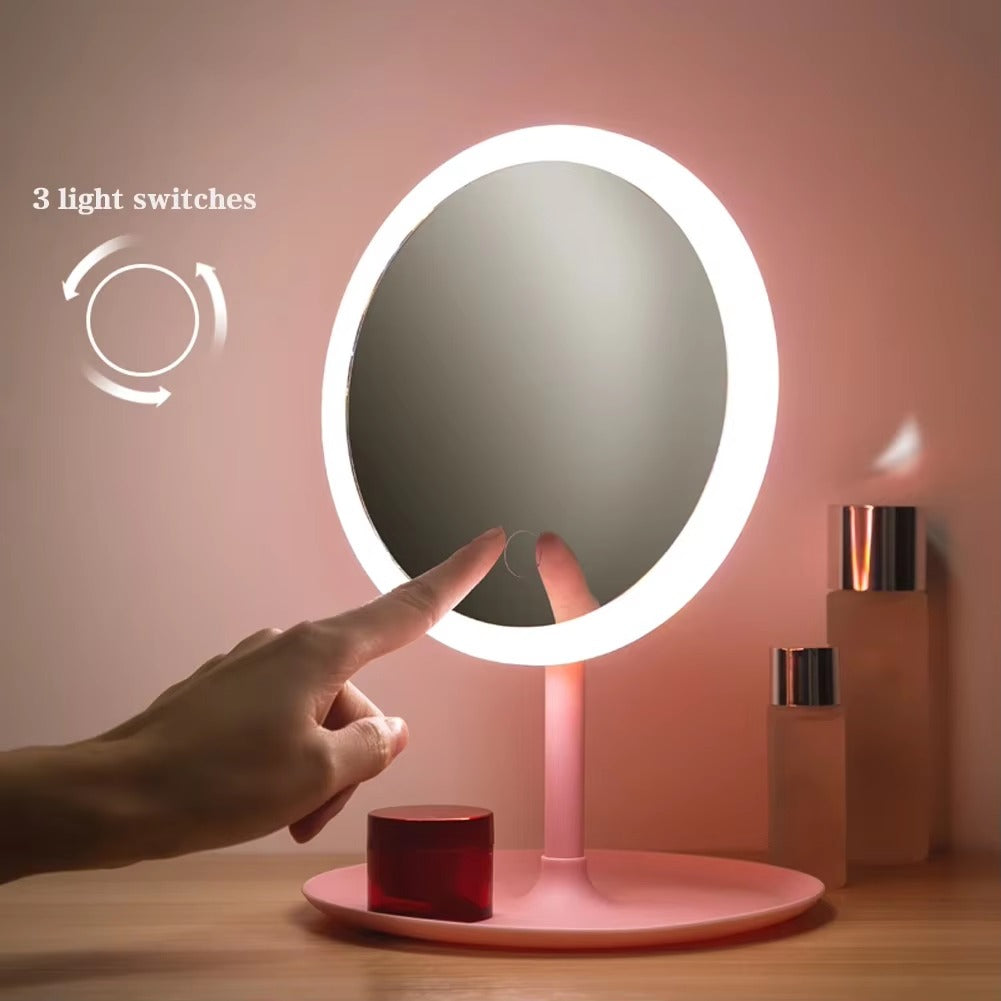 Deal Zone | Rechargeable LED Makeup Mirror – Portable Touch Control Vanity Mirror