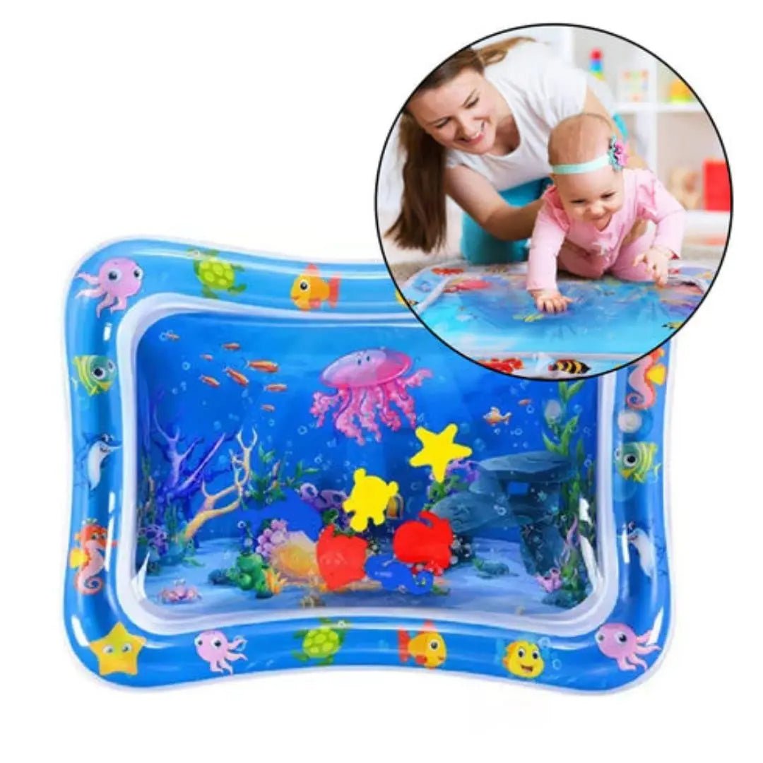 Deal Zone | Kids Water Play Mat – Inflatable Tummy Time Activity Play Mat (Random Design)