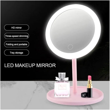 Deal Zone | Rechargeable LED Makeup Mirror – Portable Touch Control Vanity Mirror