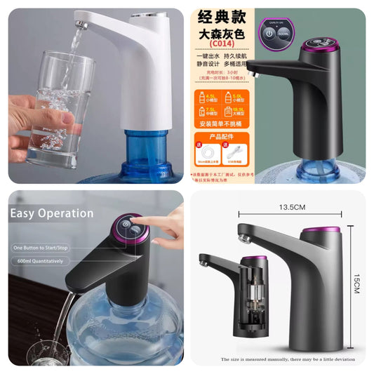 Deal Zone | Rechargeable Automatic Water Dispenser Pump – USB Electric Water Bottle Pump