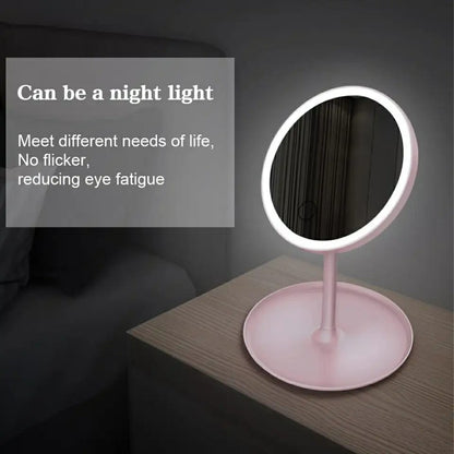 Deal Zone | Rechargeable LED Makeup Mirror – Portable Touch Control Vanity Mirror