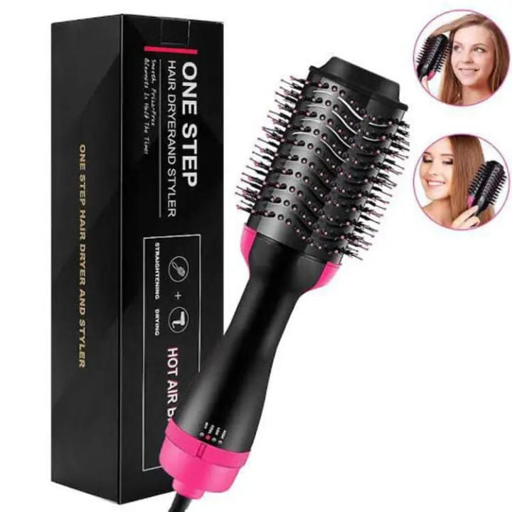 Deal Zone | One Step Hot Air Brush – High Quality Hair Dryer & Volumizer with Big Plug