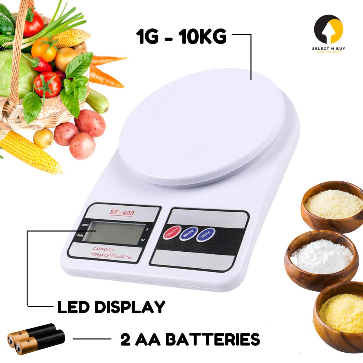 Deal Zone | Kitchen Digital Weight Scale – Electronic Food Weighing Scale (Cell Operated