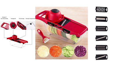 Deal zone : 10 in 1 Vegetable Cutter – Multifunction Manual Food Chopper & Slicer