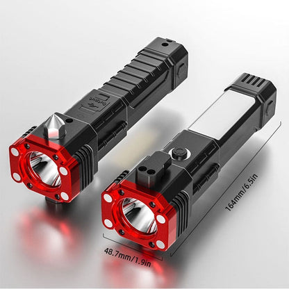 Deal Zone | Hammer Torch Light – Rechargeable LED Emergency Flashlight with Safety Hammer