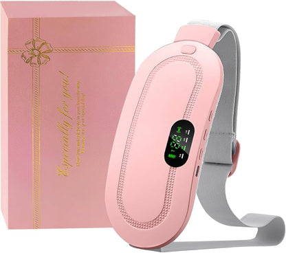 Deal Zone | Cramp Massager Belt with Heat & Vibration – Rechargeable Heating Massage Belt