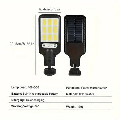Deal Zone | Solar-Powered Outdoor LED Street Light – Waterproof Heat Resistant with Remote Control