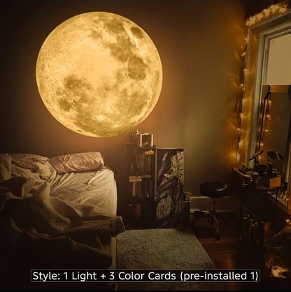 Deal Zone | USB Projection Atmosphere Lamp – 3D Galaxy Star Projector Night Light with 10 Projection Discs