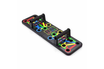 Deal Zone | Foldable Multipurpose Push Up Board – Color-Coded Home Fitness Training Rack