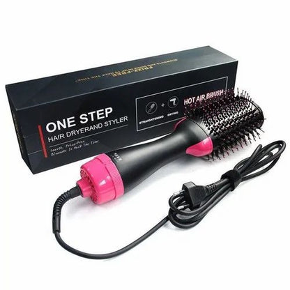 Deal Zone | One Step Hot Air Brush – High Quality Hair Dryer & Volumizer with Big Plug