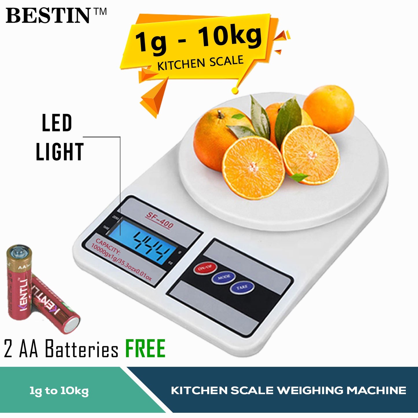 Deal Zone | Kitchen Digital Weight Scale – Electronic Food Weighing Scale (Cell Operated