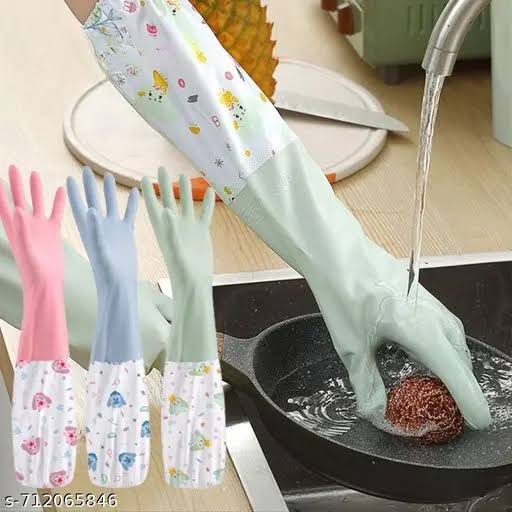 Deal zone : Long Sleeve Dishwashing Gloves – Waterproof Cleaning Gloves with Extended Sleeves