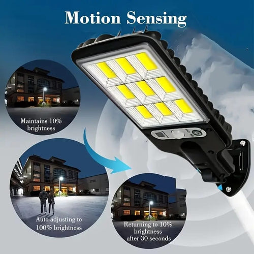 Deal Zone | Solar-Powered Outdoor LED Street Light – Waterproof Heat Resistant with Remote Control