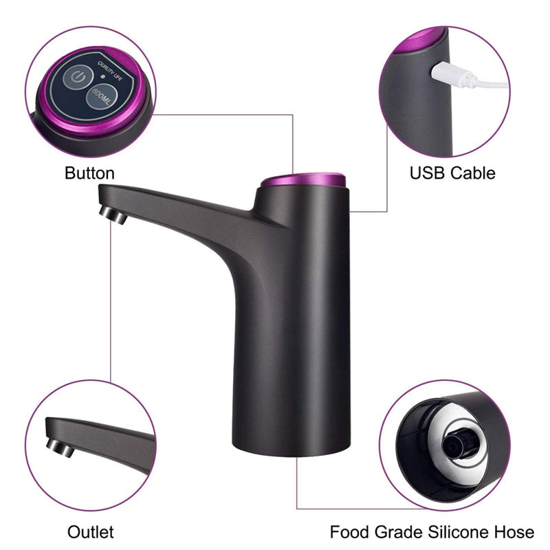 Deal Zone | Rechargeable Automatic Water Dispenser Pump – USB Electric Water Bottle Pump