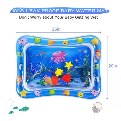 Deal Zone | Kids Water Play Mat – Inflatable Tummy Time Activity Play Mat (Random Design)